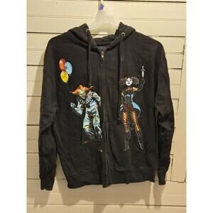 Universal Studios Halloween Horror Nights Hoodie Mens M Black Full Zip Graphic